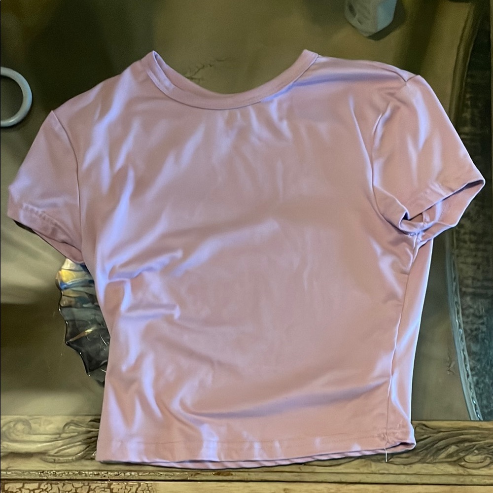 SHEIN Lavender Crop Top/Baby Tee